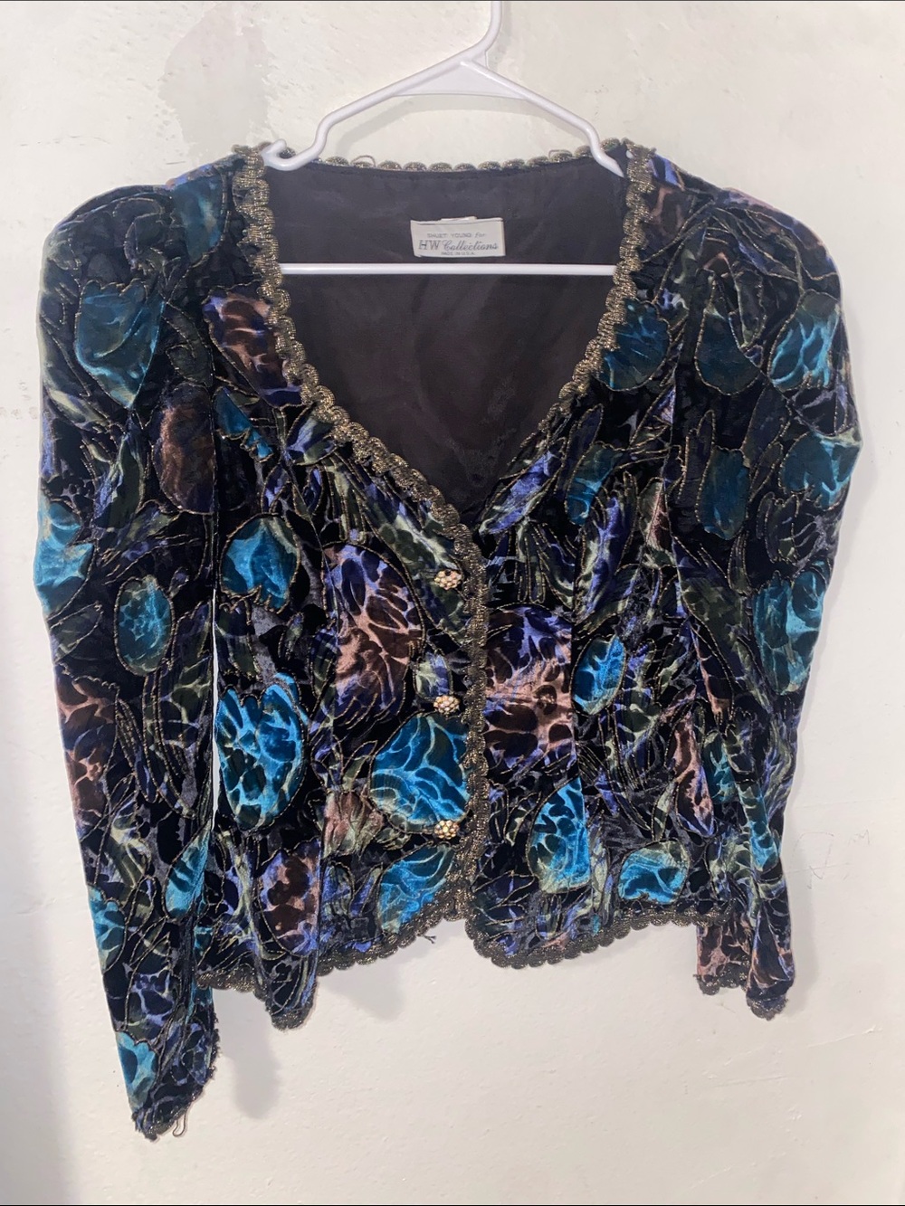 YoungLA Black Jacket with Silver Metallic Trim